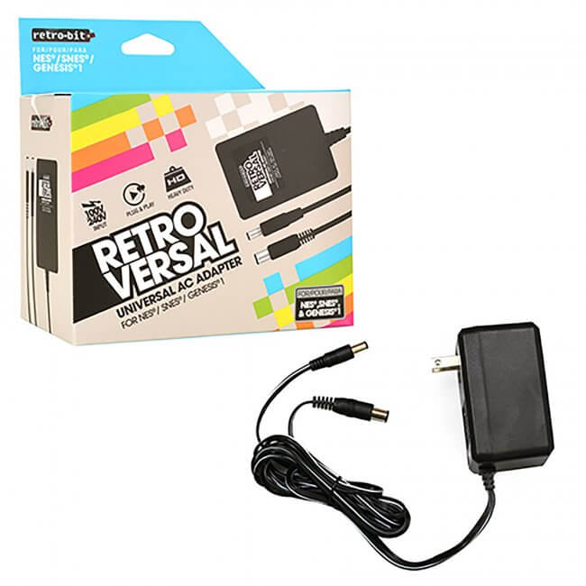 Universal AC Adapter NES SNES Genesis 1 Retro-Bit
