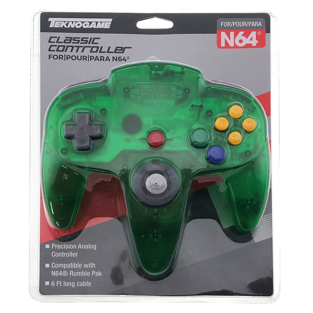 N64 Wired Controller - TeknoGame Classic - VGMX