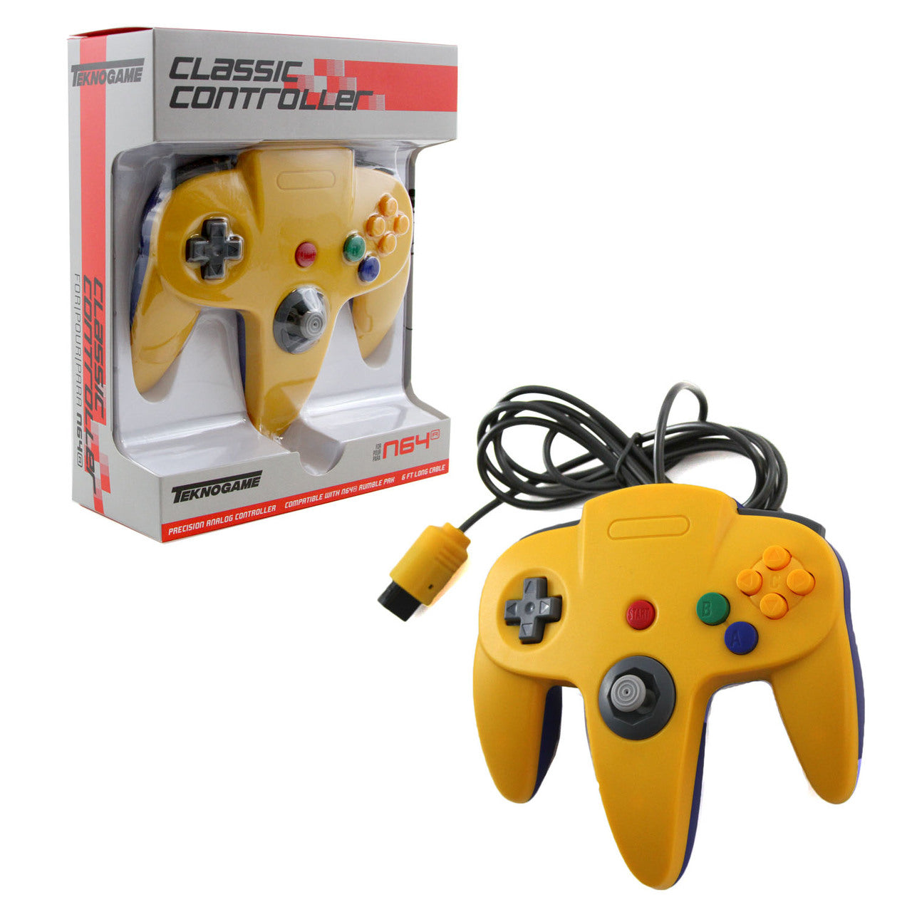 N64 Wired Controller - TeknoGame Classic - VGMX