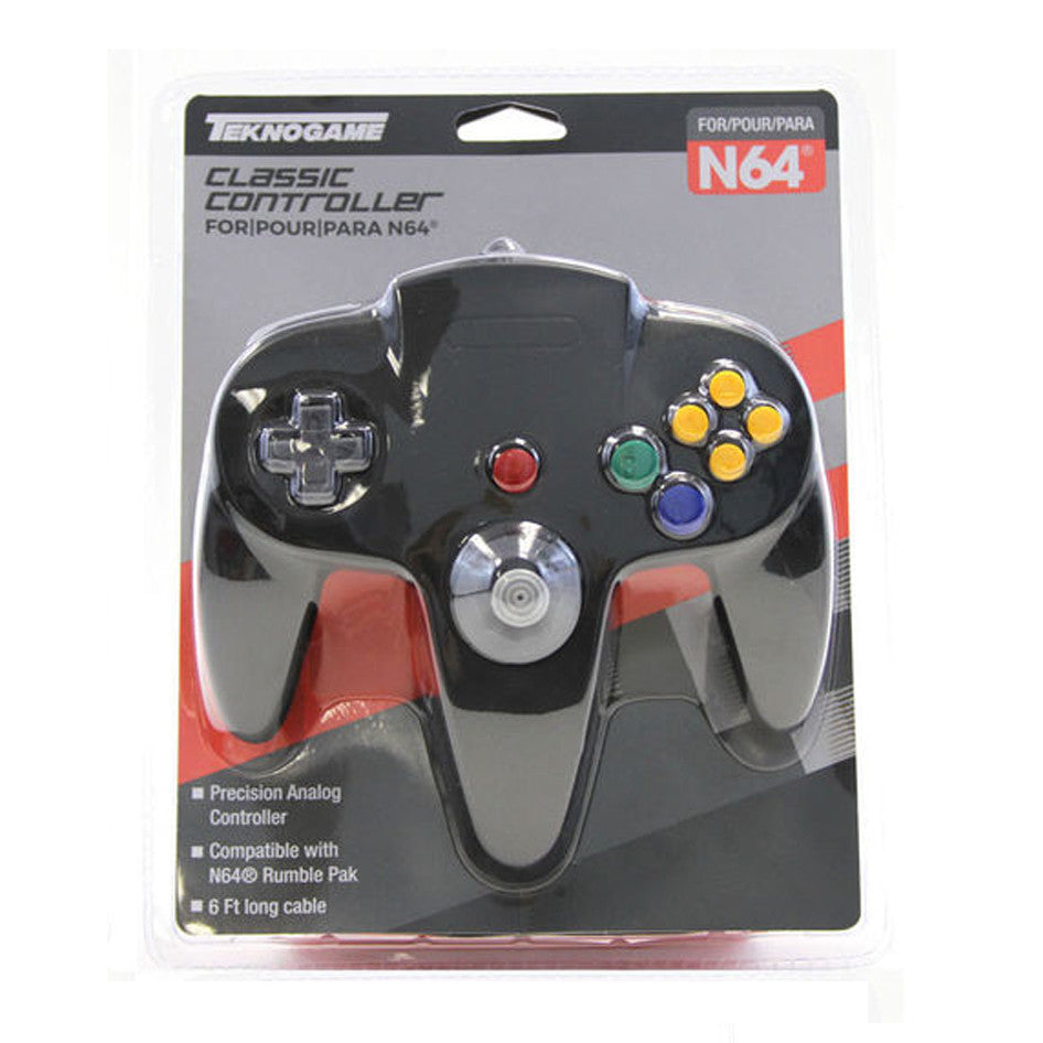 N64 Wired Controller - TeknoGame Classic - VGMX