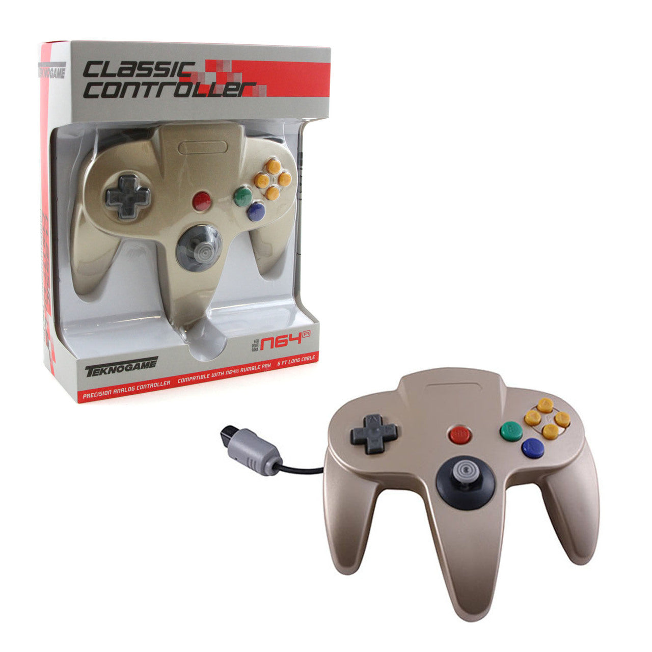 N64 Wired Controller - TeknoGame Classic - VGMX